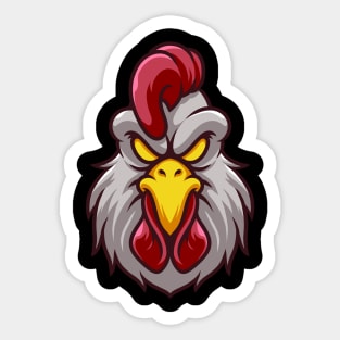 ROOSTER HEAD Sticker